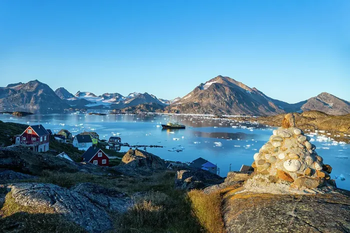 Framed Print : Fishing trawler in the mountainous fjord, Kulusuk, Greenland, Denmark, Polar Regions Framed Print : Fishing trawler in the mountainous fjord, Kulusuk, Greenland, Denmark, Polar Regions