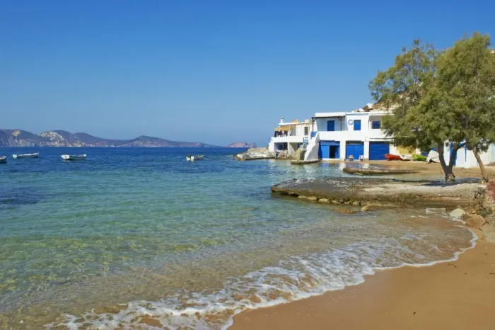 Framed Print : Fishing village of Fourkovouni, Milos, Cyclades Islands, Greek Islands Framed Print : Fishing village of Fourkovouni, Milos, Cyclades Islands, Greek Islands