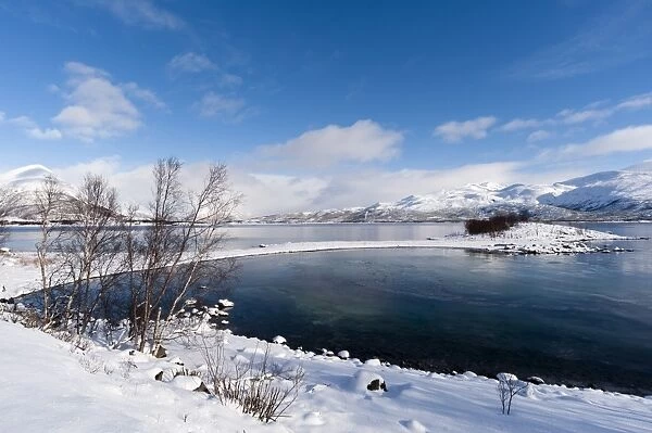 A fjord near Lodingen, Nordland, Arctic, Norway, Scandinavia, Europe