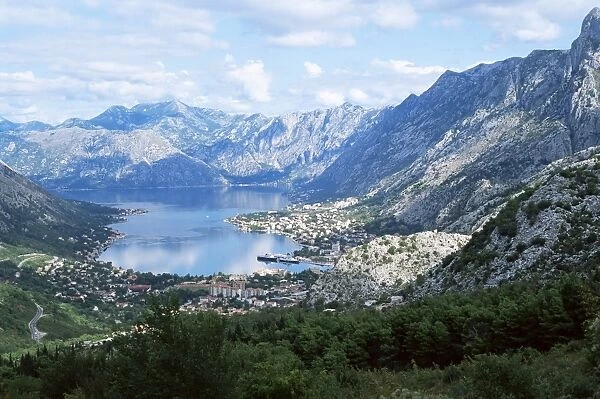 Fjord and town of Kotor