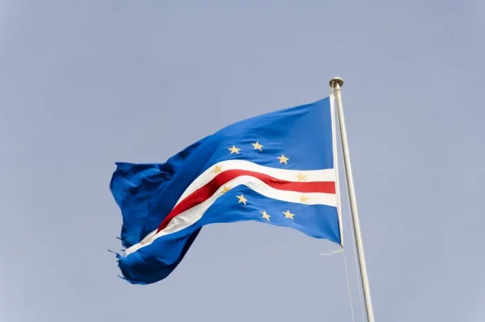 Framed Print : Flag in the old city of Praia on the Plateau, Praia, Santiago, Cape Verde Islands, Africa Framed Print : Flag in the old city of Praia on the Plateau, Praia, Santiago, Cape Verde Islands, Africa