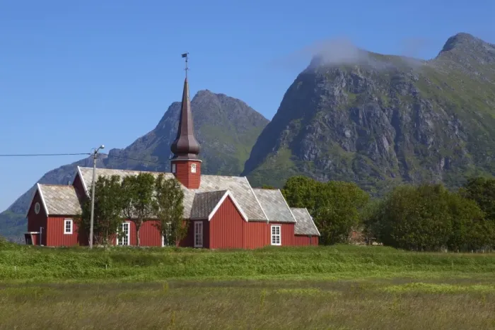 Framed Print : Flakstad Church, Lofoten Islands, Norway, Scandinavia, Europe Framed Print : Flakstad Church, Lofoten Islands, Norway, Scandinavia, Europe