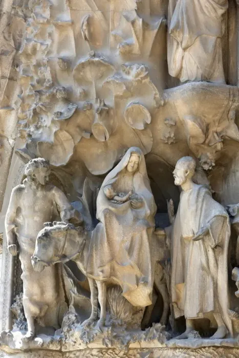 Framed Print : The Flight to Egypt on the Nativity Facade by Antoni Gaudi, Sagrada Familia basilica Framed Print : The Flight to Egypt on the Nativity Facade by Antoni Gaudi, Sagrada Familia basilica