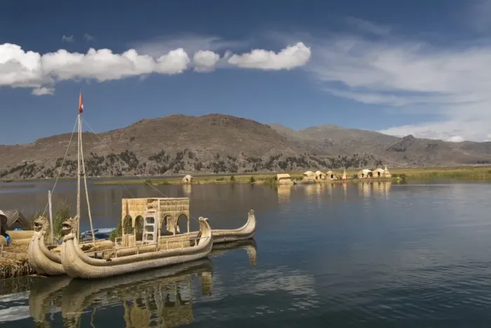 Framed Print : The floating islands of the Uros people, Lake Titicaca, Peru, South America Framed Print : The floating islands of the Uros people, Lake Titicaca, Peru, South America