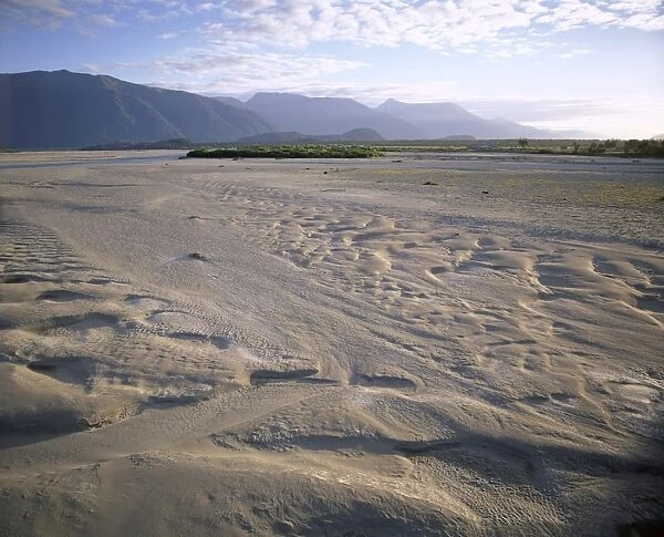Flood plain with sand depressions