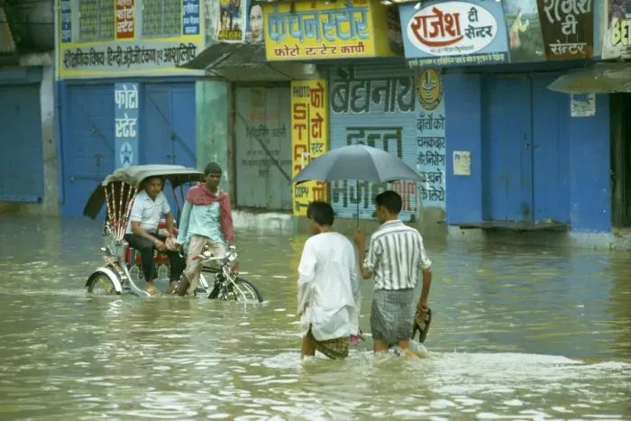 Framed Print : Flooding after the monsoon Framed Print : Flooding after the monsoon