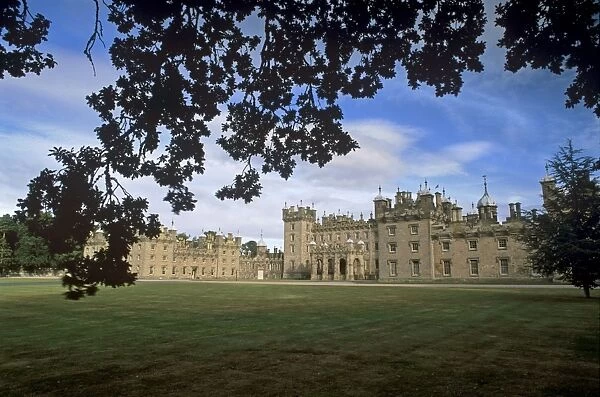 Floors Castle, dating from the 18th and 19th centuries, seat of the dukes of Roxburgh