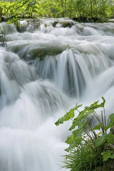 Foaming cascades, Plitvice Lakes National Park (Plitvicka Jezera), UNESCO World Heritage site