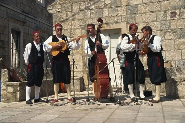 Folk group, Cilipi, Croatia, Europe