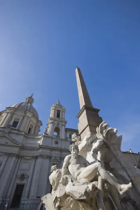 Framed Print : Fontana dei Fiumi and San Agnese in Agone, Piazza Navona, Rome, Lazio, Italy, Europe Framed Print : Fontana dei Fiumi and San Agnese in Agone, Piazza Navona, Rome, Lazio, Italy, Europe