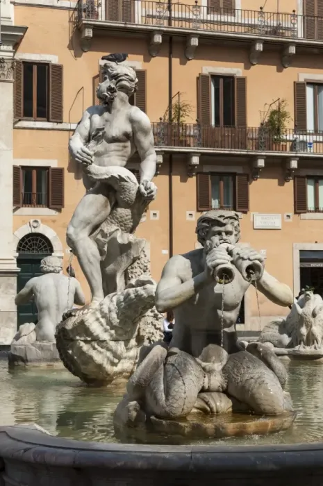 Framed Print : Fontana del Moro, by Bernini, Piazza Navona, Rome, Lazio, Italy, Europe Framed Print : Fontana del Moro, by Bernini, Piazza Navona, Rome, Lazio, Italy, Europe