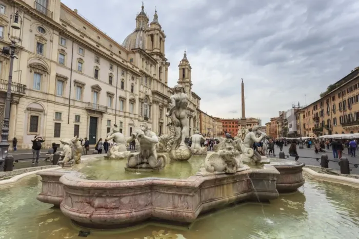 Framed Print : Fontana del Moro fountain and Piazza Navona, Historic Centre, Rome, UNESCO World Heritage Site Framed Print : Fontana del Moro fountain and Piazza Navona, Historic Centre, Rome, UNESCO World Heritage Site