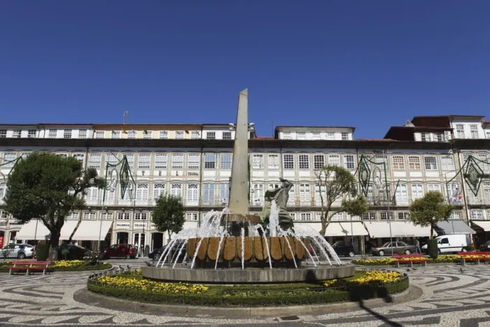 Framed Print : The Fonte Artistica fountain on the Largo de Toural public square in Guimaraes Framed Print : The Fonte Artistica fountain on the Largo de Toural public square in Guimaraes