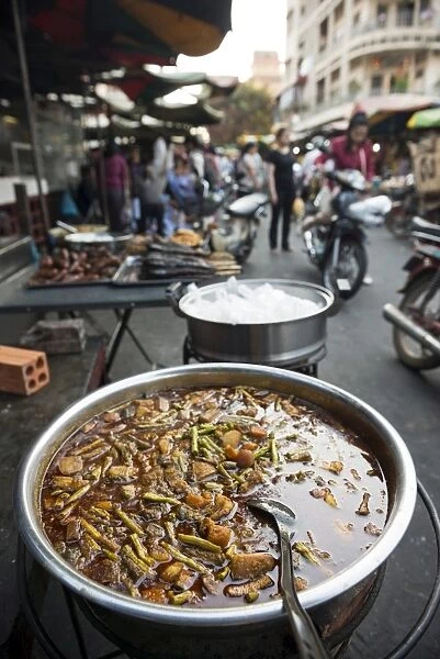 Food market, Phnom Penh, Cambodia, Indochina, Southeast Asia, Asia