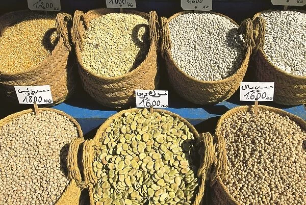 Food market, Tunisia, North Africa, Africa