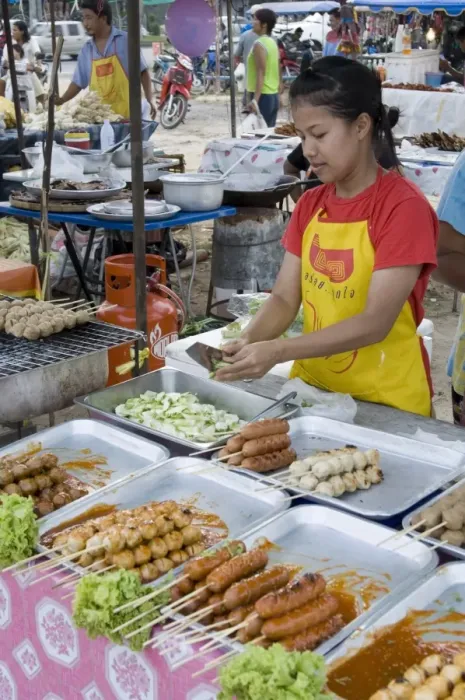 Framed Print : Food stall at market Framed Print : Food stall at market