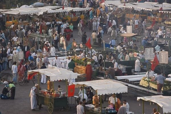 Food stalls in the evening