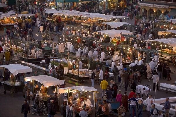 Food stalls in the evening
