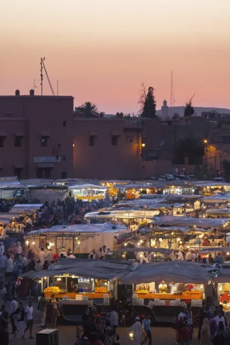 Framed Print : Food stalls in the Jemaa El Fna at sunset, Marrakesh, Morocco, North Africa, Africa Framed Print : Food stalls in the Jemaa El Fna at sunset, Marrakesh, Morocco, North Africa, Africa
