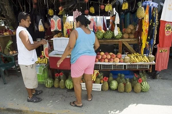 Food vendor, Manuel Antonio, Costa Rica, Central America