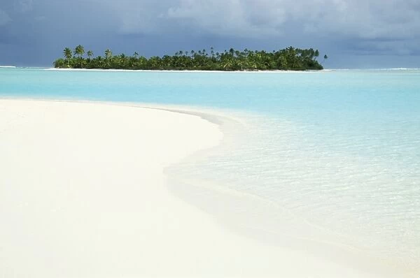 One Foot Island, Paradise beach, Aitutaki, Cook Islands, South Pacific, Pacific