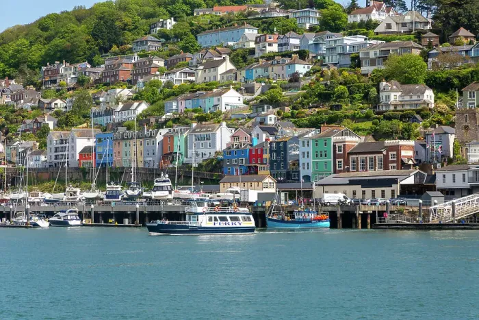 Framed Print : Foot pasenger ferry crossing River Dart from Kingswear to Dartmouth, Devon, England, United Kingdom, Europe Framed Print : Foot pasenger ferry crossing River Dart from Kingswear to Dartmouth, Devon, England, United Kingdom, Europe