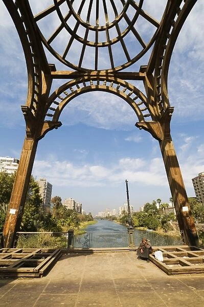 Footbridge, Rhoda Island, Cairo, Egypt, North Africa, Africa