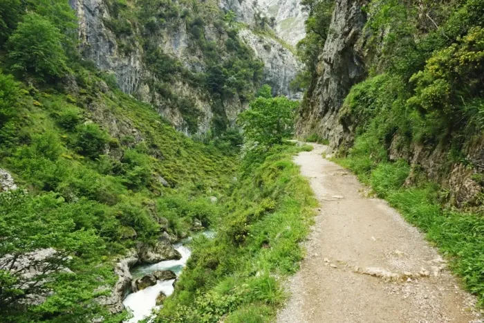 Framed Print : Footpath through the Desfiladero del Rio Cares, Picos de Europa, Parque Nacional Framed Print : Footpath through the Desfiladero del Rio Cares, Picos de Europa, Parque Nacional