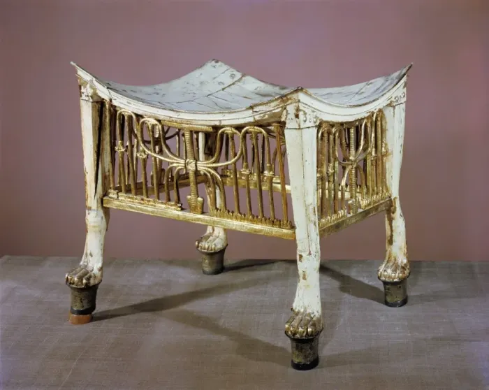 Framed Print : A footstool used by the boy-king at the beginning of his reign, from the tomb of Tutankhamun Framed Print : A footstool used by the boy-king at the beginning of his reign, from the tomb of Tutankhamun