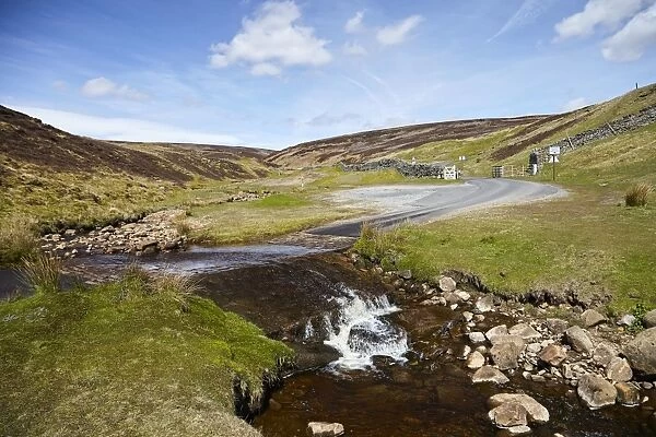 Ford in the road made famous by James Herriot tv series, Swaledale, Yorkshire Dales