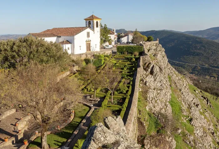 Framed Print : Formal garden, historic castle, medieval village of Marvao, Portalegre district, Alto Alentejo, Portugal, Europe Framed Print : Formal garden, historic castle, medieval village of Marvao, Portalegre district, Alto Alentejo, Portugal, Europe