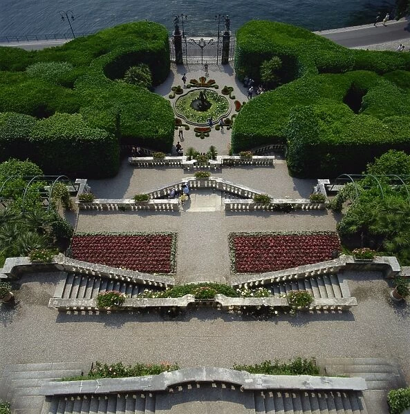 Formal gardens, Lombardia, Italy, Europe