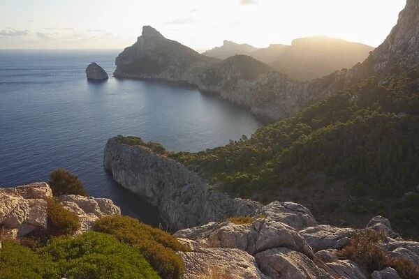 Formentor peninsula at sunrise from Mirador des Colomer, Majorca, Balearic Islands