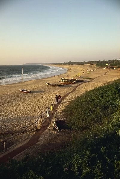 Fort Aguada beach and resort, Goa, India, Asia