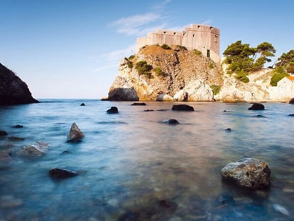 Fort Lovrijenac (St. Lawrence Fortress) at sunrise, Dubrovnik, Dalmatian Coast, Adriatic, Croatia, Europe