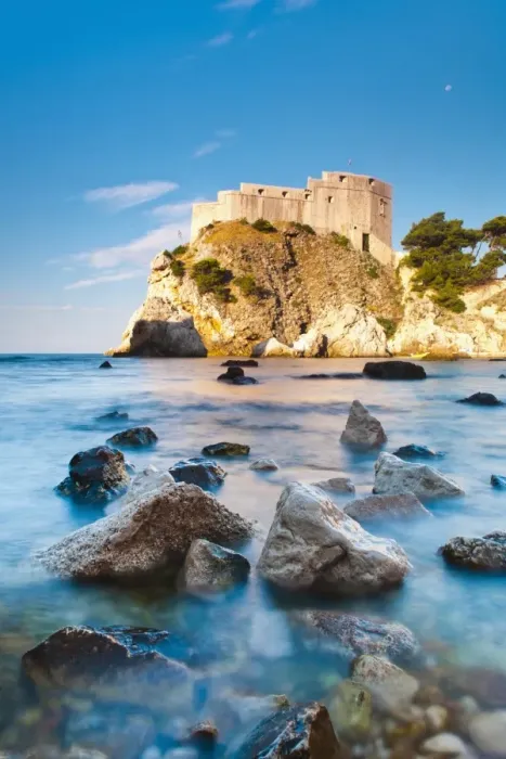 Framed Print : Fort Lovrijenac (St. Lawrence Fortress) at sunrise, Dubrovnik, Dalmatian Coast, Adriatic, Croatia, Europe Framed Print : Fort Lovrijenac (St. Lawrence Fortress) at sunrise, Dubrovnik, Dalmatian Coast, Adriatic, Croatia, Europe
