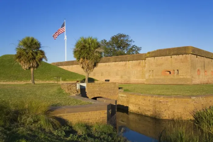 Framed Print : Fort Pulaski National Monument, Savannah, Georgia, United States of America Framed Print : Fort Pulaski National Monument, Savannah, Georgia, United States of America
