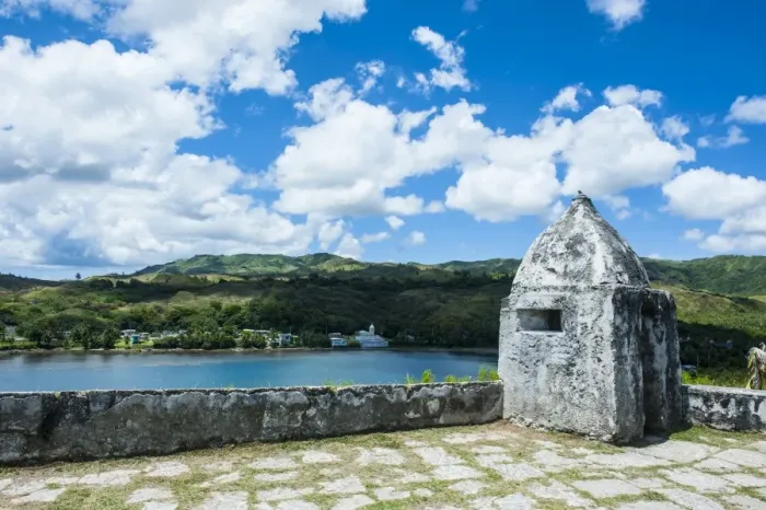Framed Print : Fort Soledad looking over Umatac Bay, Guam, US Territory, Central Pacific, Pacific Framed Print : Fort Soledad looking over Umatac Bay, Guam, US Territory, Central Pacific, Pacific