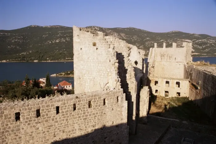 Framed Print : Fortifications, Mali Ston, Croatia, Europe Framed Print : Fortifications, Mali Ston, Croatia, Europe