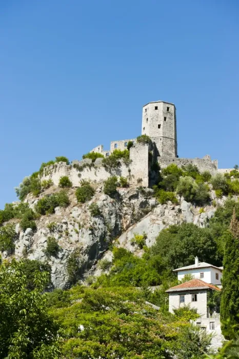 Framed Print : Fortifications, Pocitelj, Capljina municipality, Bosnia and Herzegovina, Europe Framed Print : Fortifications, Pocitelj, Capljina municipality, Bosnia and Herzegovina, Europe