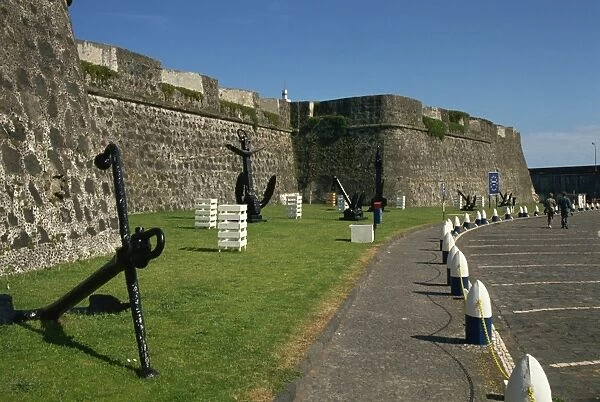 Fortifications, Ponta Delgada, Sao Miguel island, Azores, Portugal, Europe