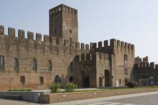 The fortified gateway in the walls of the medieval town of Montagnana, Veneto