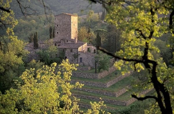 Fortified villa near Castellina in Chianti