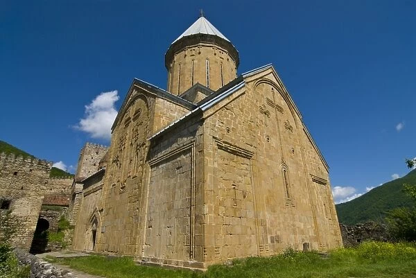 Fortress and church of Ananuri along the Zinvali Reservoir, Georgia, Caucasus