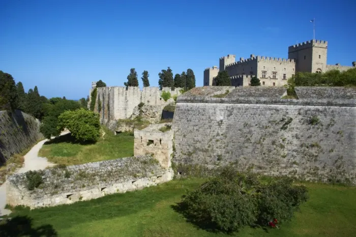 Framed Print : Fortress and Palace of the Grand Masters, UNESCO World Heritage Site, Rhodes City, Rhodes, Dodecanese, Greek Islands, Greece, Europe Framed Print : Fortress and Palace of the Grand Masters, UNESCO World Heritage Site, Rhodes City, Rhodes, Dodecanese, Greek Islands, Greece, Europe