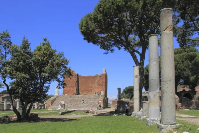 Framed Print : Forum and Capitol, Ostia Antica, Latium, Lazio, Italy, Europe Framed Print : Forum and Capitol, Ostia Antica, Latium, Lazio, Italy, Europe