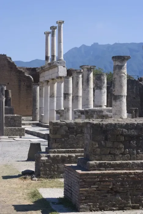 Framed Print : The Forum at the ruins of the Roman site of Pompeii, UNESCO World Heritage Site Framed Print : The Forum at the ruins of the Roman site of Pompeii, UNESCO World Heritage Site
