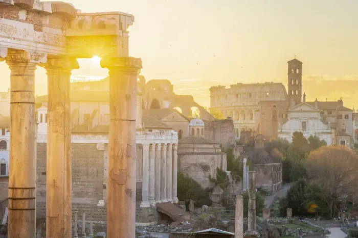 Framed Print : Forum at sunrise, UNESCO World Heritage Site, Rome, Lazio, Italy, Europe Framed Print : Forum at sunrise, UNESCO World Heritage Site, Rome, Lazio, Italy, Europe