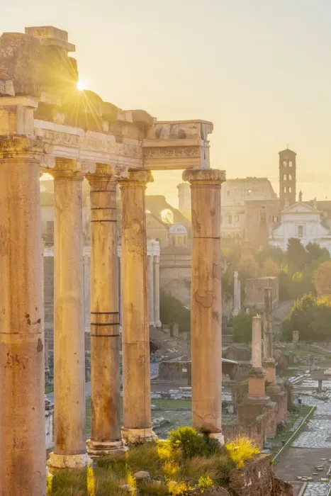 Framed Print : Forum at sunrise, UNESCO World Heritage Site, Rome, Lazio, Italy, Europe Framed Print : Forum at sunrise, UNESCO World Heritage Site, Rome, Lazio, Italy, Europe