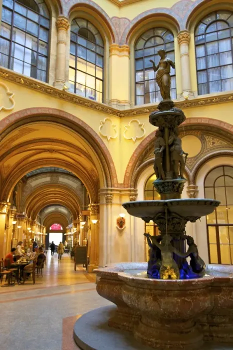 Framed Print : Fountain in Freyung Passage, Vienna, Austria, Europe Framed Print : Fountain in Freyung Passage, Vienna, Austria, Europe